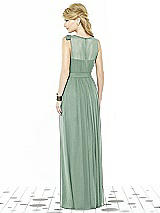 Rear View Thumbnail - Seagrass After Six Bridesmaid Dress 6714