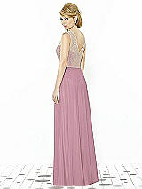 Rear View Thumbnail - Dusty Pink & Cameo After Six Bridesmaid Dress 6715