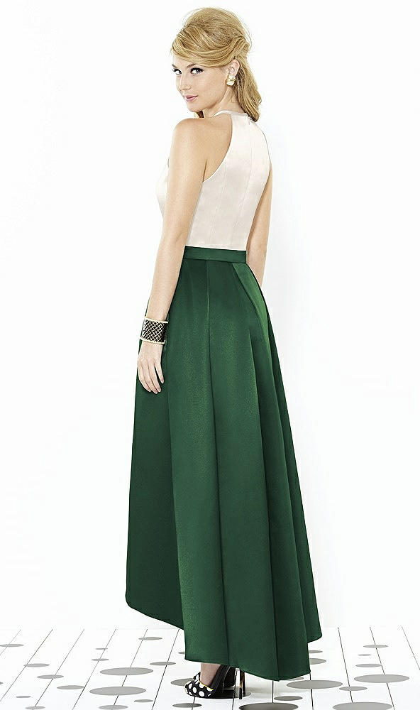 Back View - Hampton Green & Ivory After Six Bridesmaid Dress 6718