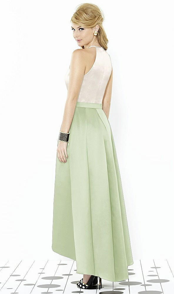 Back View - Limeade & Ivory After Six Bridesmaid Dress 6718