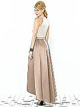Rear View Thumbnail - Topaz & Ivory After Six Bridesmaid Dress 6718