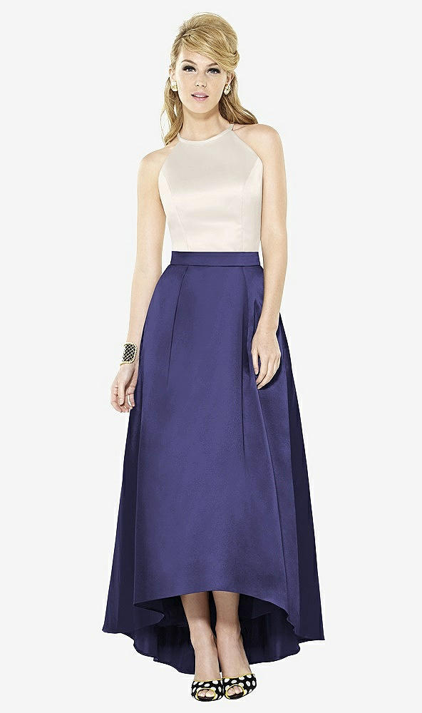 Front View - Amethyst & Ivory After Six Bridesmaid Dress 6718