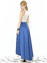 Rear View Thumbnail - Cornflower & Ivory After Six Bridesmaid Dress 6718