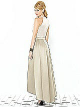 Rear View Thumbnail - Champagne & Ivory After Six Bridesmaid Dress 6718
