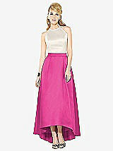 Front View Thumbnail - Fuchsia & Ivory After Six Bridesmaid Dress 6718