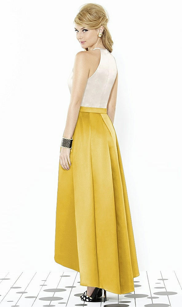 Back View - Marigold & Ivory After Six Bridesmaid Dress 6718