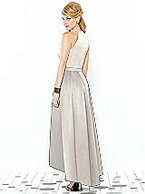 Rear View Thumbnail - Oyster & Ivory After Six Bridesmaid Dress 6718