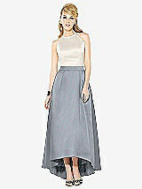 Front View Thumbnail - Platinum & Ivory After Six Bridesmaid Dress 6718