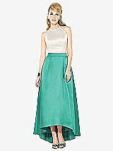 Front View Thumbnail - Pantone Turquoise & Ivory After Six Bridesmaid Dress 6718
