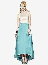 Front View Thumbnail - Spa & Ivory After Six Bridesmaid Dress 6718