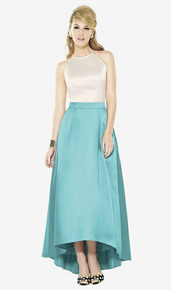 Front View - Spa & Ivory After Six Bridesmaid Dress 6718