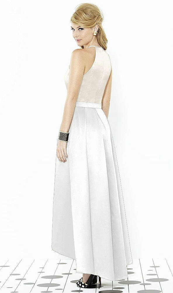 Back View - White & Ivory After Six Bridesmaid Dress 6718