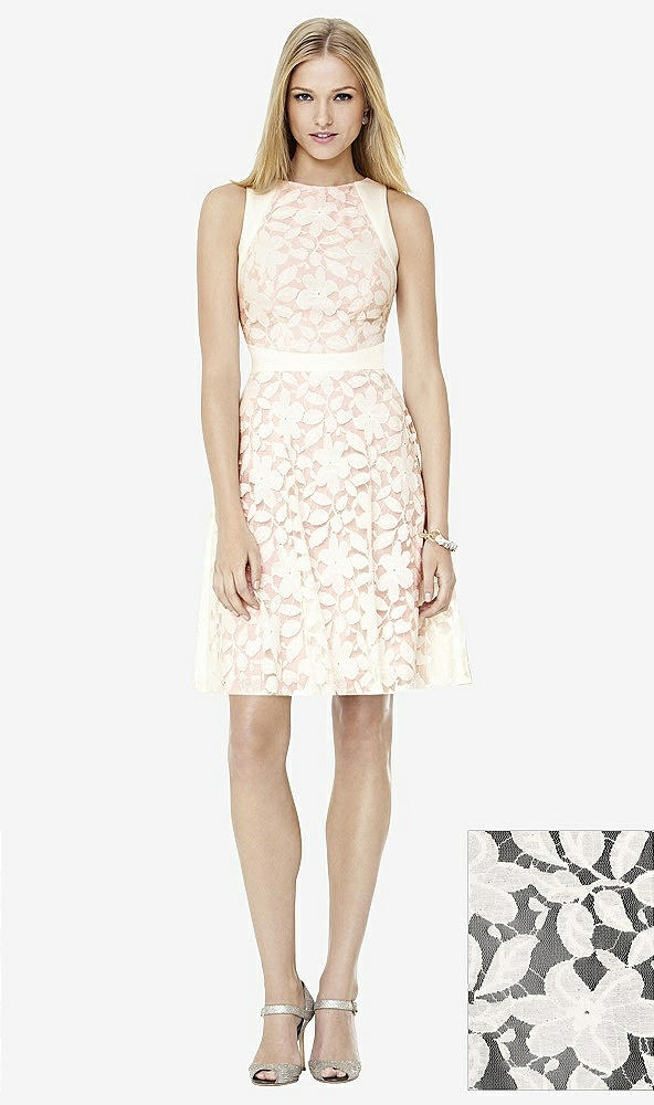 Front View - Black & Ivory Social Bridesmaids Style 8154