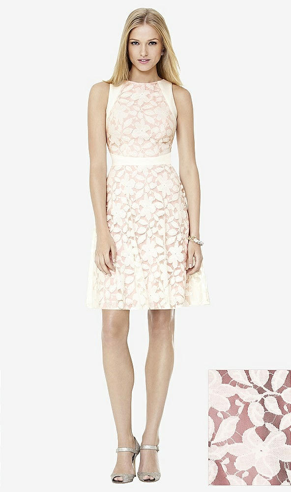 Front View - English Rose & Ivory Social Bridesmaids Style 8154