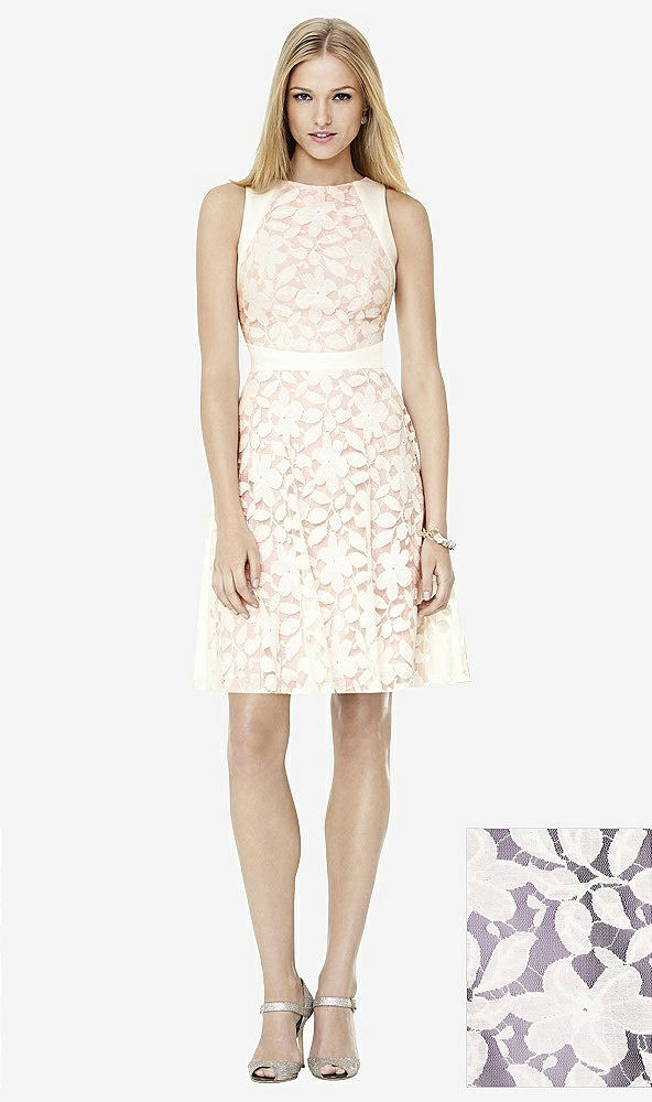 Front View - Lavender & Ivory Social Bridesmaids Style 8154