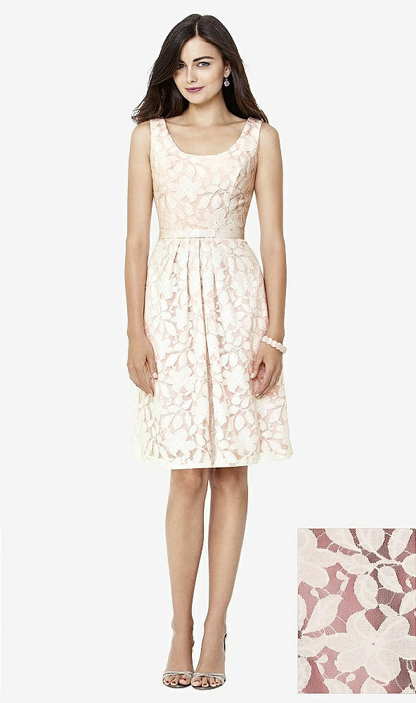 Front View - English Rose & Ivory Social Bridesmaids Style 8155