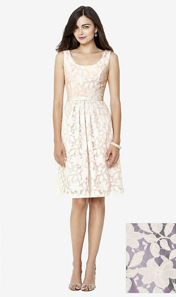 Front View - Lavender & Ivory Social Bridesmaids Style 8155