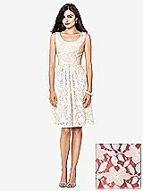 Front View Thumbnail - Parisian Red & Ivory Social Bridesmaids Style 8155