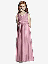 Front View Thumbnail - Dusty Pink Flower Girl Style FL4045