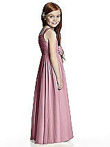 Rear View Thumbnail - Dusty Pink Flower Girl Style FL4045
