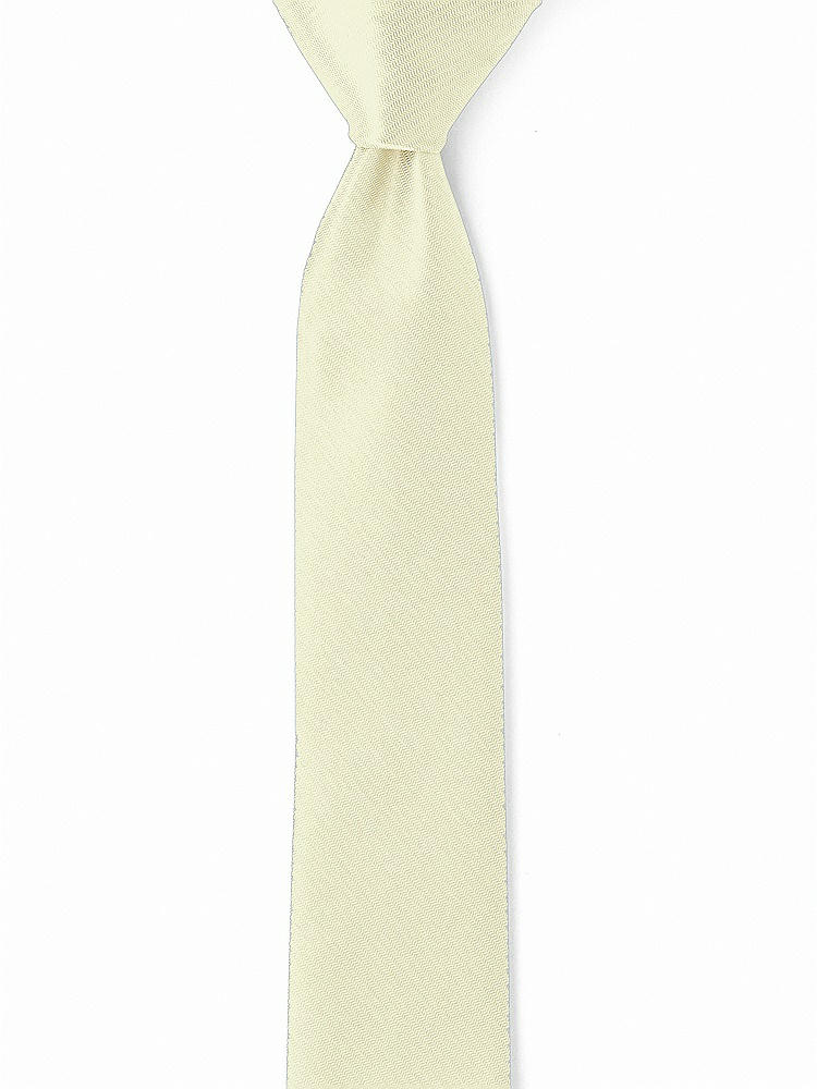 Front View - Butter Yellow Yarn-Dyed Narrow Ties by After Six