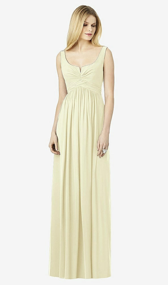 Front View - Butter Yellow After Six Bridesmaid Dress 6727