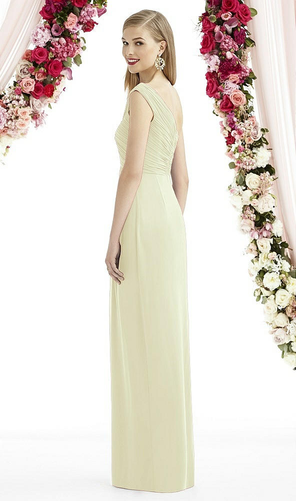 Back View - Butter Yellow After Six Bridesmaid Dress 6737