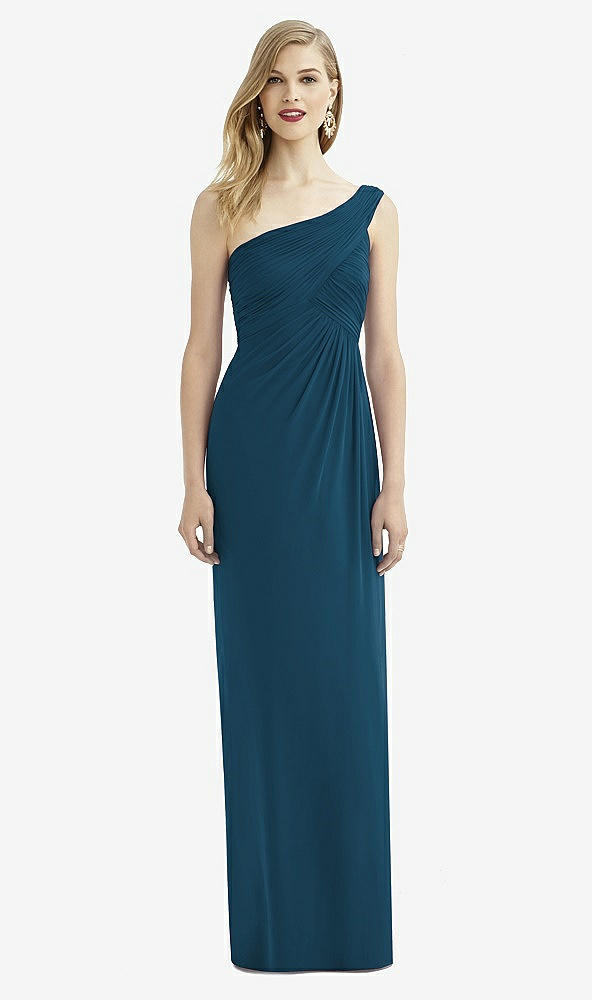 Front View - Atlantic Blue After Six Bridesmaid Dress 6737
