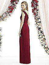 Rear View Thumbnail - Burgundy After Six Bridesmaid Dress 6737