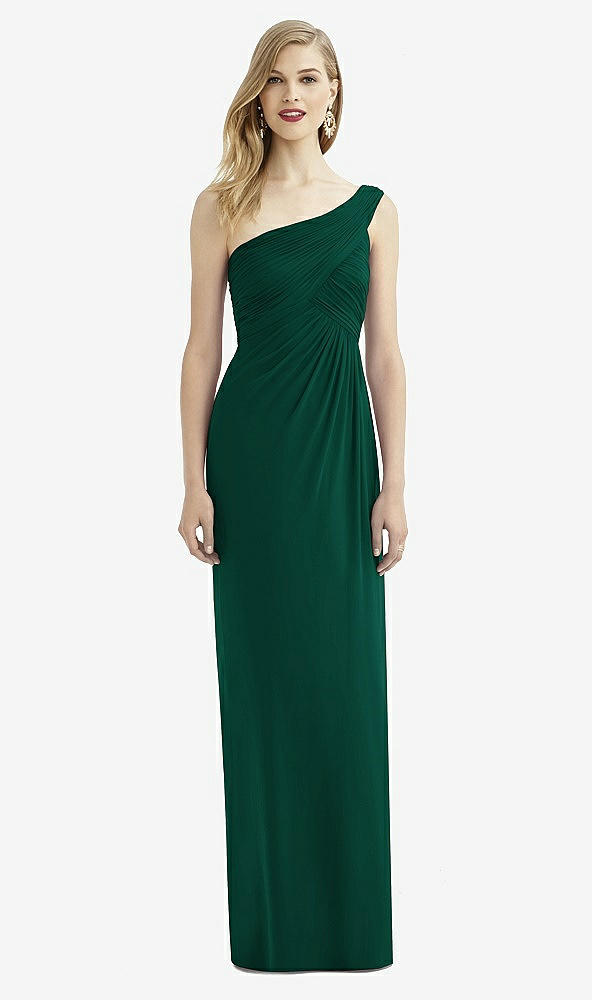 Front View - Hunter Green After Six Bridesmaid Dress 6737