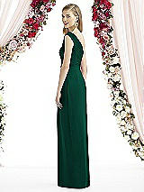 Rear View Thumbnail - Hunter Green After Six Bridesmaid Dress 6737