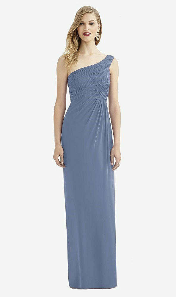 Front View - Larkspur Blue After Six Bridesmaid Dress 6737