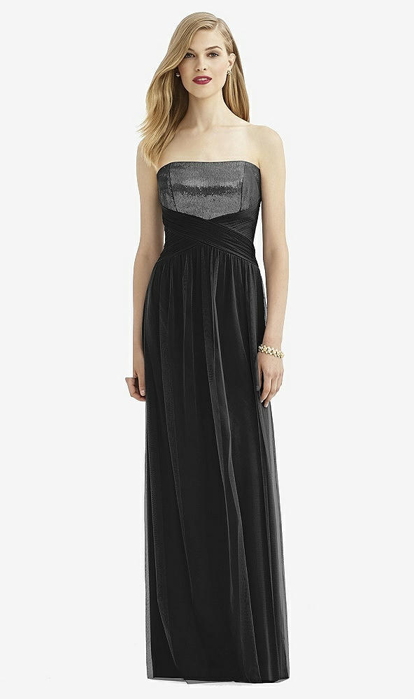 Front View - Black After Six Bridesmaid Dress 6743