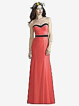 Front View Thumbnail - Perfect Coral & Black Social Bridesmaids Style 8164
