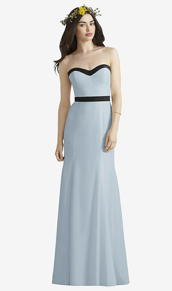 Front View - Mist & Black Social Bridesmaids Style 8164