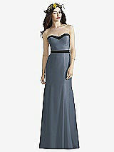 Front View Thumbnail - Silverstone & Black Social Bridesmaids Style 8164