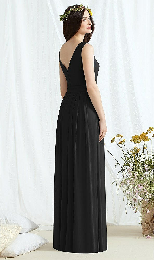 Back View - Black Social Bridesmaids Style 8169