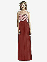 Front View Thumbnail - Rose & Off White Social Bridesmaids Style 8171