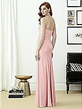 Rear View Thumbnail - Rose & Off White Dessy Collection Style 2965