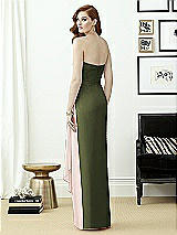 Rear View Thumbnail - Olive Green & Blush Dessy Collection Style 2956