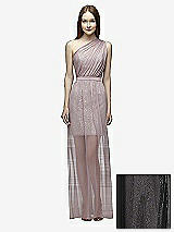 Front View Thumbnail - Black & Suede Rose Lela Rose Bridesmaid Style LR224