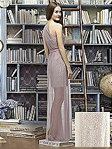 Rear View Thumbnail - Ivory & Suede Rose Lela Rose Bridesmaid Style LR224