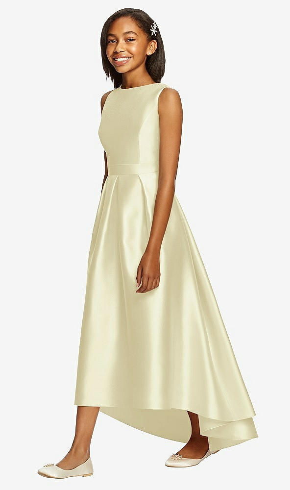 Front View - Butter Yellow Dessy Collection Junior Bridesmaid JR534