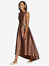 Front View Thumbnail - Cognac Dessy Collection Junior Bridesmaid JR534