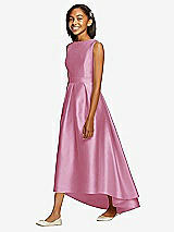 Front View Thumbnail - Powder Pink Dessy Collection Junior Bridesmaid JR534