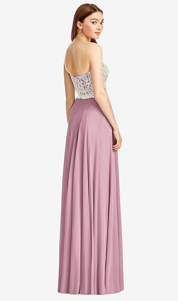 Back View - Dusty Pink & Oyster Studio Design Bridesmaid Dress 4504