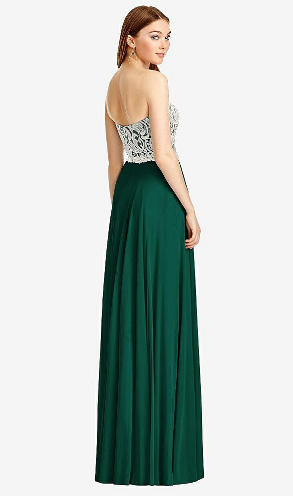 Back View - Hunter Green & Oyster Studio Design Bridesmaid Dress 4504