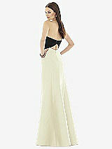 Rear View Thumbnail - Butter Yellow & Black Alfred Sung Style D728