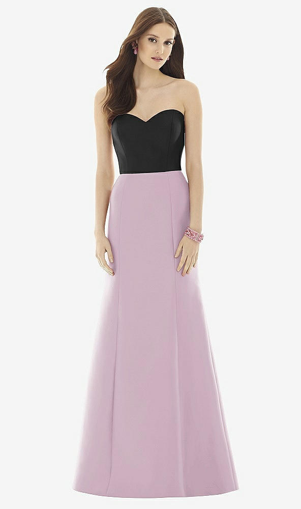 Front View - Suede Rose & Black Alfred Sung Style D728