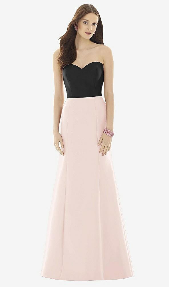 Front View - Blush & Black Alfred Sung Style D728